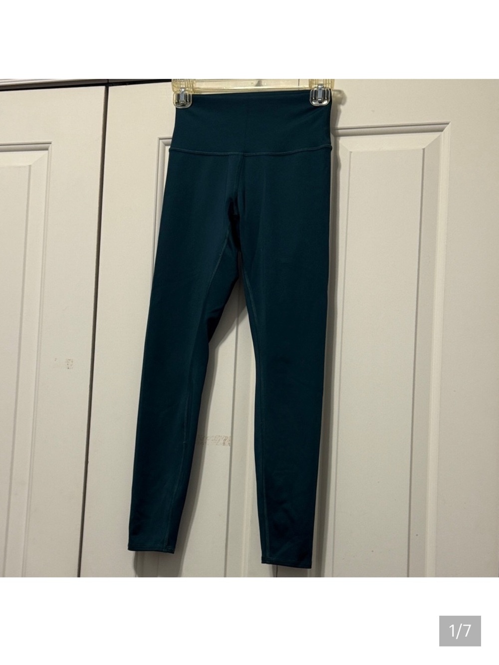 Teal airlift High-Waist Athletic Leggings 7/8 length